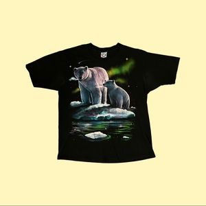 Vintage 1999 Liquid Blue Polar Bear T-Shirt